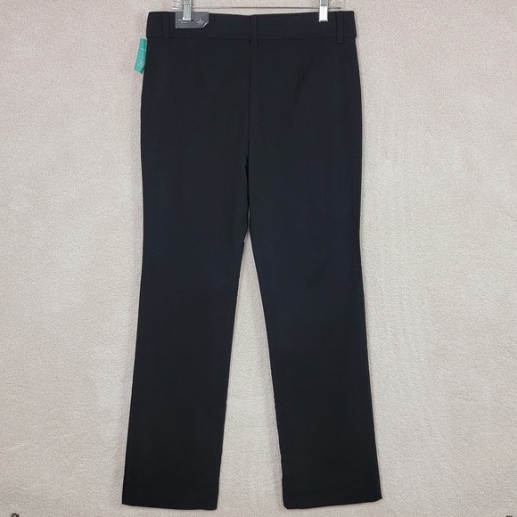 Maurices NEW Women's L Classic Black Mid Rise Bengaline Dress Trousers Pants - Picture 4 of 11